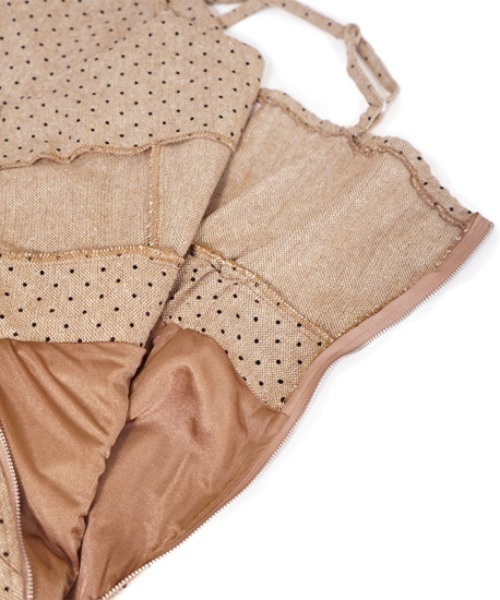 flower（フラワー）の「チャーミングドットロンパース（サロペット/オーバーオール・レディース・ベージュ/グレー・FREE）」の18枚目の写真