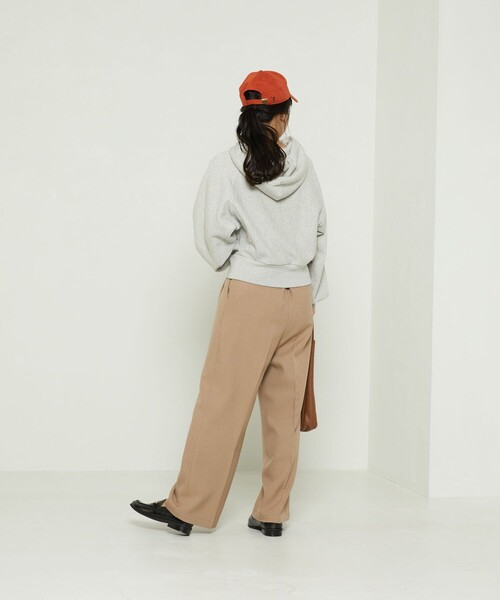 FREAK'S STORE(フリークスストア)の「HEAVYショートロゴスウェットパーカー(パーカー・レディース・ライトグレー/ネイビー/オフホワイト/ピンク/ブルーグリーン・フリ-)」の10枚目の写真