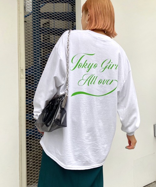 TOKYOGIRL（トーキョーガール）の「《WEB限定》東京ガール ロンT（Tシャツ/カットソー・メンズ・ホワイト/アッシュグレー/ブラック/ネイビー/ブラウン/グリーン・FREE）」の2枚目の写真