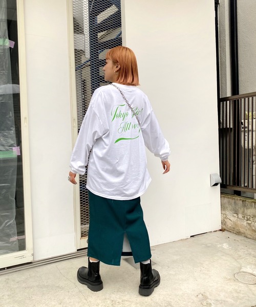 TOKYOGIRL（トーキョーガール）の「《WEB限定》東京ガール ロンT（Tシャツ/カットソー・メンズ・ホワイト/アッシュグレー/ブラック/ネイビー/ブラウン/グリーン・FREE）」の12枚目の写真