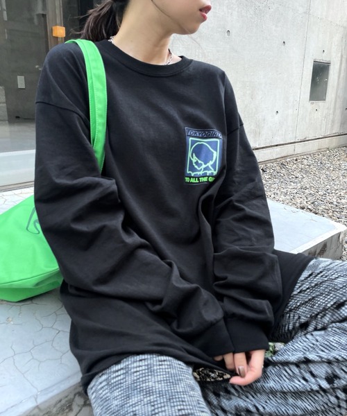 TOKYOGIRL（トーキョーガール）の「《WEB限定》東京ガール ロンT（Tシャツ/カットソー・メンズ・ホワイト/アッシュグレー/ブラック/ネイビー/ブラウン/グリーン・FREE）」の13枚目の写真