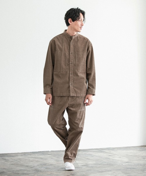 GLOBAL WORK（グローバルワーク）の「ホリデーリラックス　シャツブルゾン/959963（ブルゾン・メンズ・オフホワイト/ベージュ/カーキ/ネイビー/スカイブルー・MEDIUM/LARGE）」の15枚目の写真