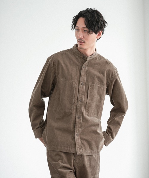 GLOBAL WORK（グローバルワーク）の「ホリデーリラックス　シャツブルゾン/959963（ブルゾン・メンズ・オフホワイト/ベージュ/カーキ/ネイビー/スカイブルー・MEDIUM/LARGE）」の10枚目の写真