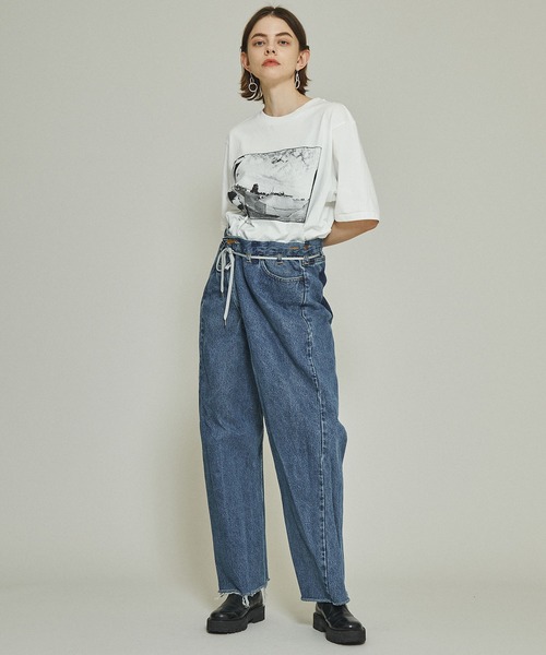 MAISON EUREKA メゾンエウレカ　デニム　ハーフパンツ SALE】MAISON EUREKA - REWORK BIGGY SHORTS＜デニムショート