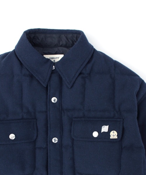 FIDELITY(フィデリティ)の「ETERMIN CPO DOWN JACKET / CPOダウンジャケット(ダウンジャケット/コート・メンズ・ブラック/ネイビー・MEDIUM/LARGE)」の3枚目の写真