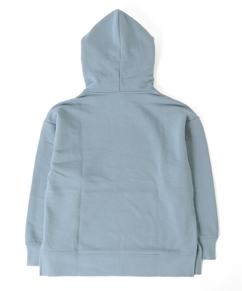 GLAZOS（グラソス）の「セットアイテム・裏毛ドロップショルダーフードトレーナー＋ドロップショルダー長袖Tシャツセット（パーカー・キッズ・ブラック/ブラウン/ライトブルー/グレー・130cm/140cm/150cm/160cm/170cm）」の8枚目の写真