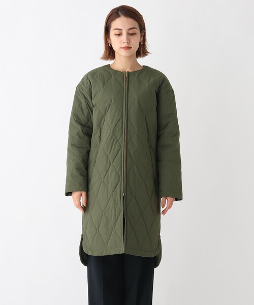 AG by aquagirl（エージーバイアクアガール）の「◆CASHPAD(R) ノーカラーキルティングコート【WEB限定サイズ】（ノーカラーコート・レディース・ライトベージュ/カーキ/ブラック・38/36/40）」の7枚目の写真