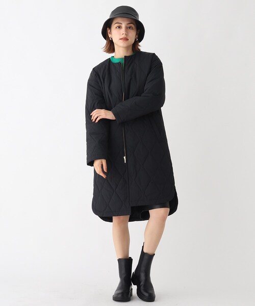 AG by aquagirl（エージーバイアクアガール）の「◆CASHPAD(R) ノーカラーキルティングコート【WEB限定サイズ】（ノーカラーコート・レディース・ライトベージュ/カーキ/ブラック・38/36/40）」の13枚目の写真