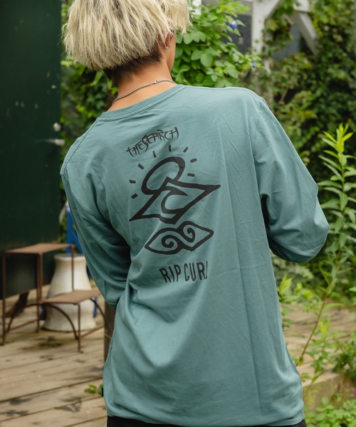 rip curl（リップカール）の「【RIPCURL / リップカール】SEARCH ICON LS/バックプリント長袖ロンT（Tシャツ/カットソー・メンズ・ブラック/ホワイト/ブルー/アクア/ブルー系その他/グリーン系その他・SMALL/MEDIUM/LARGE/X-LARGE/X-SMALL）」の5枚目の写真
