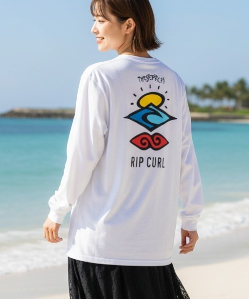 rip curl（リップカール）の「【RIPCURL / リップカール】SEARCH ICON LS/バックプリント長袖ロンT（Tシャツ/カットソー・メンズ・ブラック/ホワイト/ブルー/アクア/ブルー系その他/グリーン系その他・SMALL/MEDIUM/LARGE/X-LARGE/X-SMALL）」の2枚目の写真