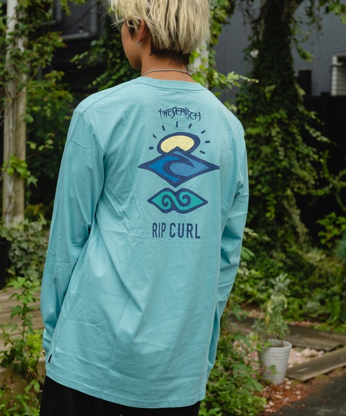 rip curl（リップカール）の「【RIPCURL / リップカール】SEARCH ICON LS/バックプリント長袖ロンT（Tシャツ/カットソー・メンズ・ブラック/ホワイト/ブルー/アクア/ブルー系その他/グリーン系その他・SMALL/MEDIUM/LARGE/X-LARGE/X-SMALL）」の6枚目の写真