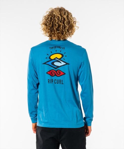 rip curl（リップカール）の「【RIPCURL / リップカール】SEARCH ICON LS/バックプリント長袖ロンT（Tシャツ/カットソー・メンズ・ブラック/ホワイト/ブルー/アクア/ブルー系その他/グリーン系その他・SMALL/MEDIUM/LARGE/X-LARGE/X-SMALL）」の4枚目の写真