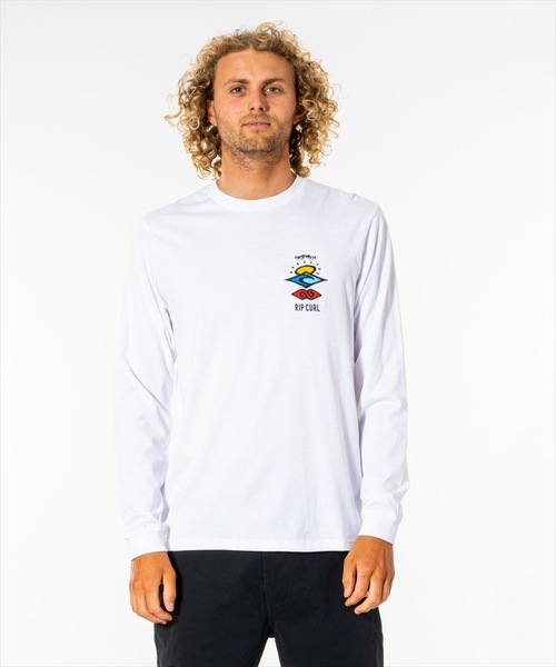 rip curl（リップカール）の「【RIPCURL / リップカール】SEARCH ICON LS/バックプリント長袖ロンT（Tシャツ/カットソー・メンズ・ブラック/ホワイト/ブルー/アクア/ブルー系その他/グリーン系その他・SMALL/MEDIUM/LARGE/X-LARGE/X-SMALL）」の10枚目の写真