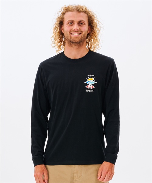 rip curl（リップカール）の「【RIPCURL / リップカール】SEARCH ICON LS/バックプリント長袖ロンT（Tシャツ/カットソー・メンズ・ブラック/ホワイト/ブルー/アクア/ブルー系その他/グリーン系その他・SMALL/MEDIUM/LARGE/X-LARGE/X-SMALL）」の17枚目の写真