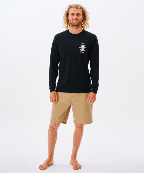 rip curl（リップカール）の「【RIPCURL / リップカール】SEARCH ICON LS/バックプリント長袖ロンT（Tシャツ/カットソー・メンズ・ブラック/ホワイト/ブルー/アクア/ブルー系その他/グリーン系その他・SMALL/MEDIUM/LARGE/X-LARGE/X-SMALL）」の15枚目の写真