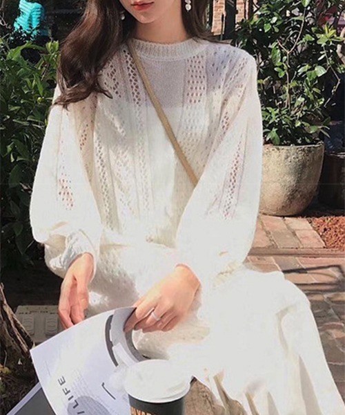 セール Yugaニットベスト シフォンワンピース ツーピーススタイル セットアップ ワンピース Frp エフアールピー のファッション通販 Zozotown