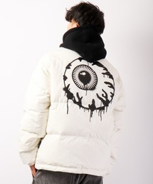 【MISHKA】キープウォッチプリント＆刺繍 ダウンジャケット