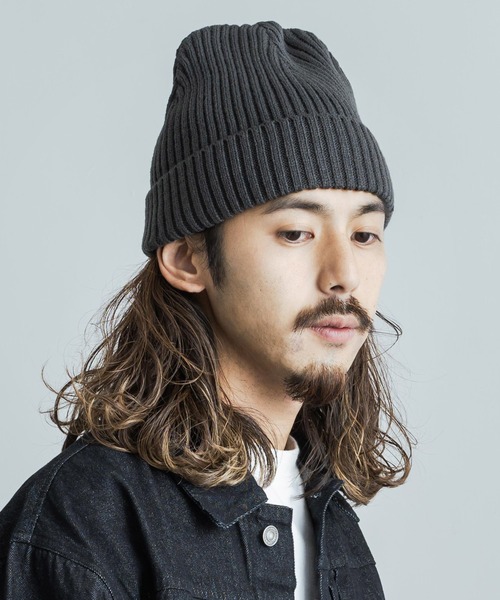 newhattan（ニューハッタン）の「newhattan ニューハッタン プレーンアクリルニットワッチキャップビーニー（ニットキャップ/ビーニー・メンズ・ホワイト/ブラック/ダークグリーン/ダークブラウン/パープル/ネイビー/ブラウン/グレー/レッド/オリーブ/カーキ/ピンク/オレンジ/ダークグレー/トップグレー/バーガンディー/ライトピンク/ロイヤルブルー・FREE）」の5枚目の写真