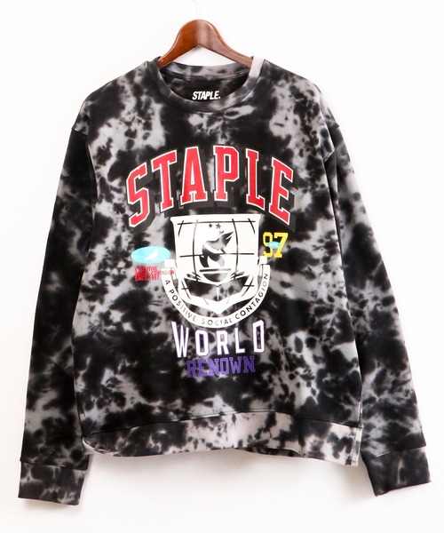 staple（ステイプル）の「【STAPLE】マディソンアーチ クルーネック（スウェット・メンズ・ブラック・L/XL/2XL/M）」の2枚目の写真