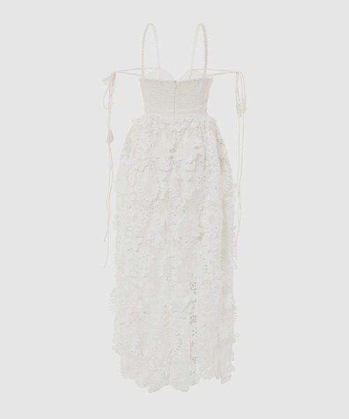 Dear Jose（ディアジョーズ）の「La Petal Embroidered Maxi Dress（ドレス・レディース・アイボリー・S/M/XS）」の3枚目の写真