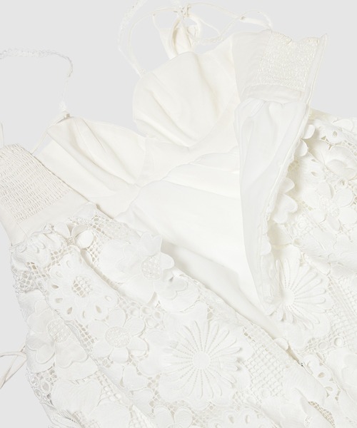 Dear Jose（ディアジョーズ）の「La Petal Embroidered Maxi Dress（ドレス・レディース・アイボリー・S/M/XS）」の4枚目の写真