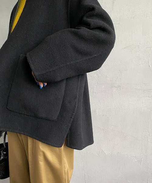 新品 LE GLAZIK ル グラジック リバーシブル ノーカラージャケット LE GLAZIK（ルグラジック）の「[LE GLAZIK/ル グラジック