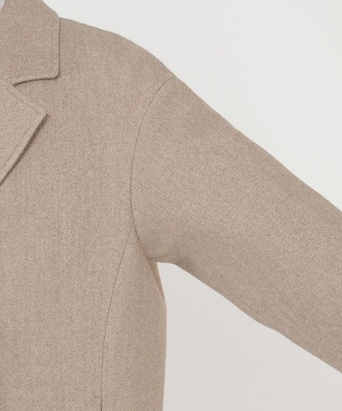 ikka（イッカ）の「フェイクウールチェスターコート（チェスターコート・レディース・ネイビー/ブラウン系その他・M/L）」の3枚目の写真