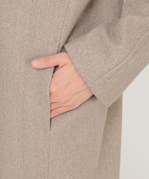 ikka（イッカ）の「フェイクウールチェスターコート（チェスターコート・レディース・ネイビー/ブラウン系その他・M/L）」の10枚目の写真