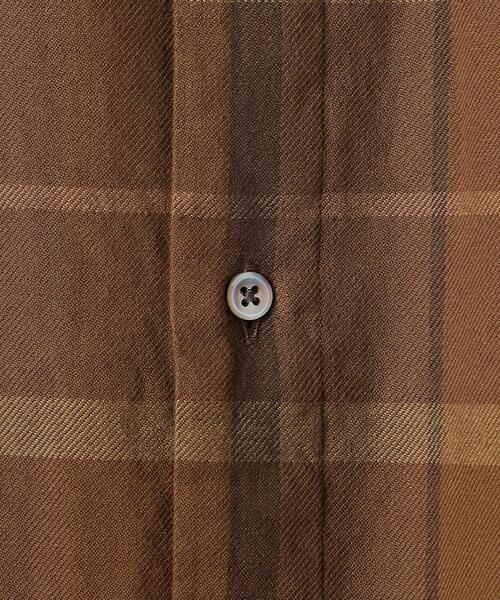 BRACTMENT(ブラクトメント)の「<BRACTMENT(ブラクトメント)>チェック ロング バンドカラー シャツ(シャツ/ブラウス・メンズ・ブラウン/オレンジ・40/36/38)」の10枚目の写真