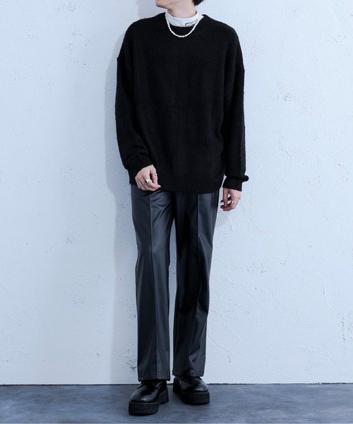 Ellno Loset（エルノロゼット）の「2WAYモヘアタッチカーディガン（カーディガン/ボレロ・メンズ・ダークブルー/レッド/ブラック・MEDIUM/LARGE）」の18枚目の写真