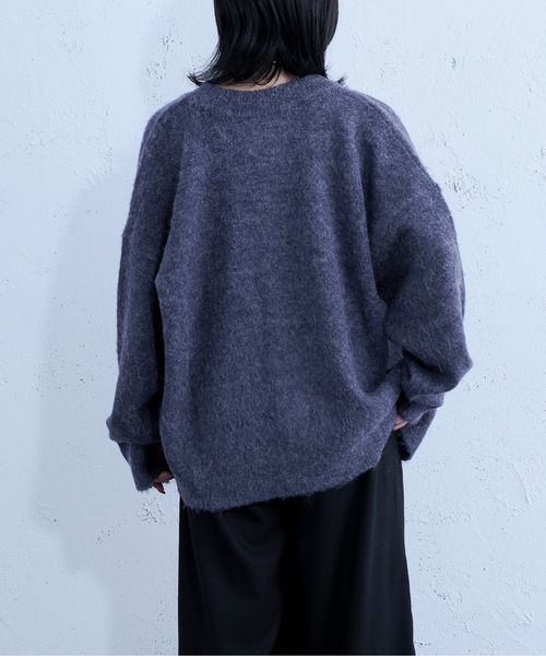 Ellno Loset（エルノロゼット）の「2WAYモヘアタッチカーディガン（カーディガン/ボレロ・メンズ・ダークブルー/レッド/ブラック・MEDIUM/LARGE）」の16枚目の写真