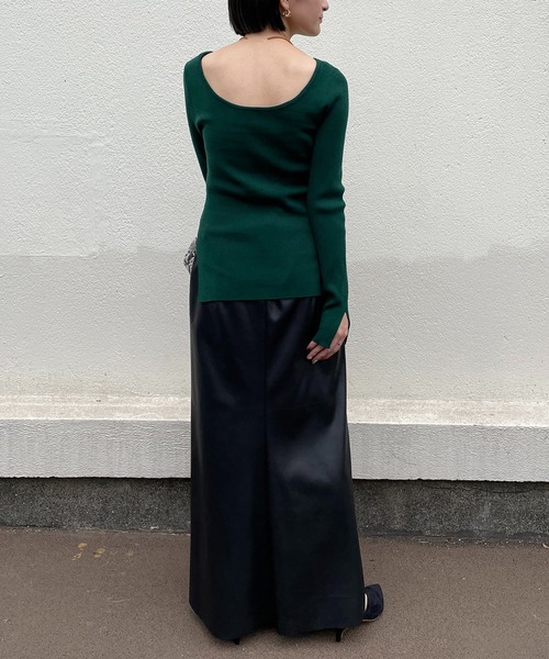 Loungedress(ラウンジドレス) フェイクレザーマキシスカート LOUNGEDRESS（ラウンジドレス）の「フェイクレザーマキシ