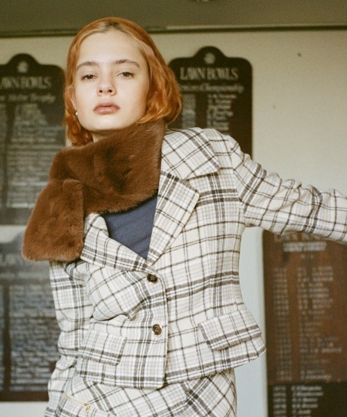 REDYAZEL（レディアゼル）の「テーラーショート丈ジャケット（テーラードジャケット・レディース・グレー/ベージュ系その他/グレー系その他・SMALL/MEDIUM）」の18枚目の写真