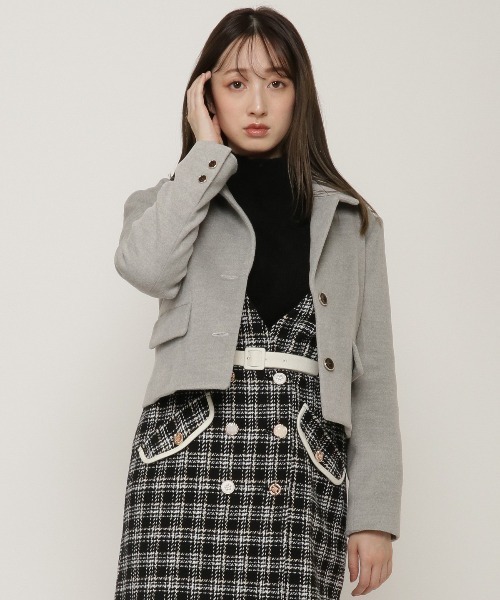 REDYAZEL（レディアゼル）の「テーラーショート丈ジャケット（テーラードジャケット・レディース・グレー/ベージュ系その他/グレー系その他・SMALL/MEDIUM）」の15枚目の写真