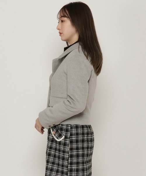 REDYAZEL（レディアゼル）の「テーラーショート丈ジャケット（テーラードジャケット・レディース・グレー/ベージュ系その他/グレー系その他・SMALL/MEDIUM）」の13枚目の写真