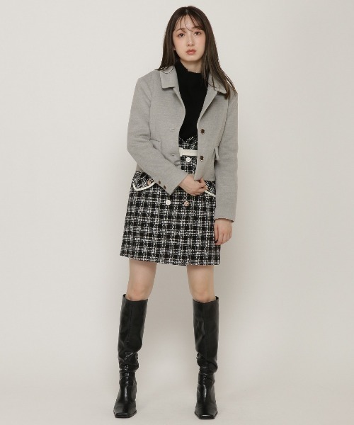 REDYAZEL（レディアゼル）の「テーラーショート丈ジャケット（テーラードジャケット・レディース・グレー/ベージュ系その他/グレー系その他・SMALL/MEDIUM）」の11枚目の写真