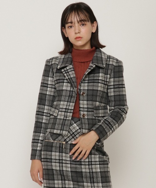 REDYAZEL（レディアゼル）の「テーラーショート丈ジャケット（テーラードジャケット・レディース・グレー/ベージュ系その他/グレー系その他・SMALL/MEDIUM）」の8枚目の写真