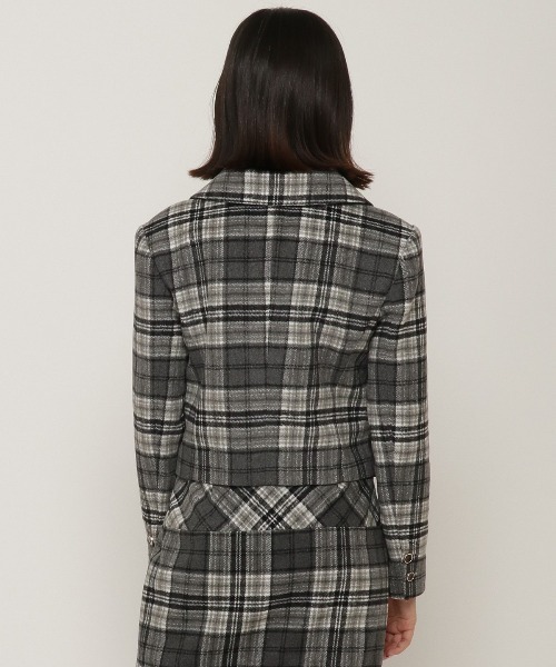 REDYAZEL（レディアゼル）の「テーラーショート丈ジャケット（テーラードジャケット・レディース・グレー/ベージュ系その他/グレー系その他・SMALL/MEDIUM）」の5枚目の写真