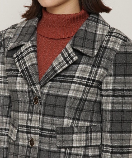 REDYAZEL（レディアゼル）の「テーラーショート丈ジャケット（テーラードジャケット・レディース・グレー/ベージュ系その他/グレー系その他・SMALL/MEDIUM）」の17枚目の写真