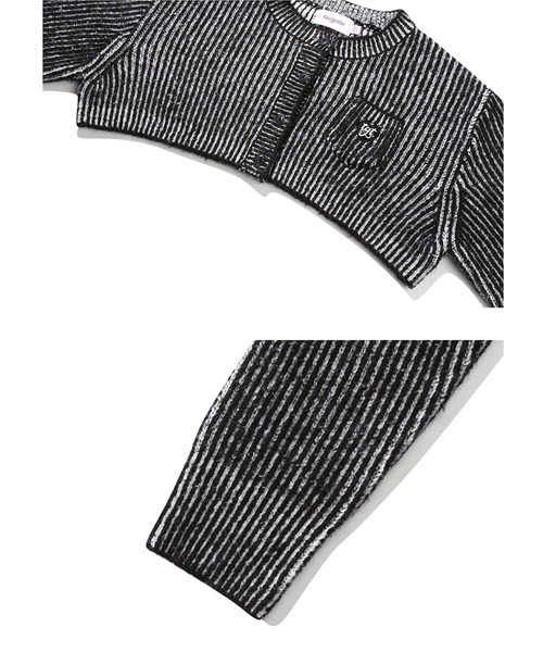 TARGETTO(ターゲット)の「A'GEM/9 × .kom『TARGETTO/ターゲット』TWO TONE BOLERO CARDIGAN/ツートーン ボレロ カーディガン クロップド丈(カーディガン/ボレロ・レディース・ライトブルー/ブラック・FREE)」の14枚目の写真