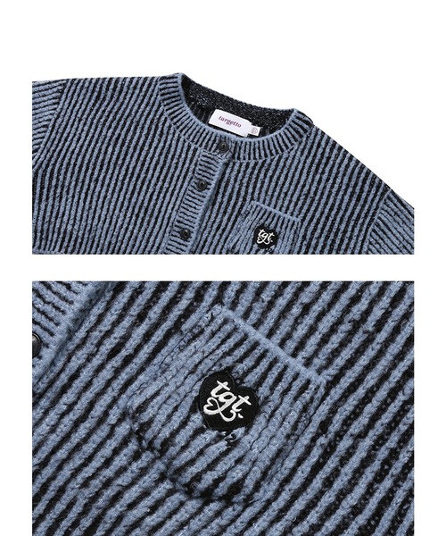 TARGETTO(ターゲット)の「A'GEM/9 × .kom『TARGETTO/ターゲット』TWO TONE BOLERO CARDIGAN/ツートーン ボレロ カーディガン クロップド丈(カーディガン/ボレロ・レディース・ライトブルー/ブラック・FREE)」の16枚目の写真