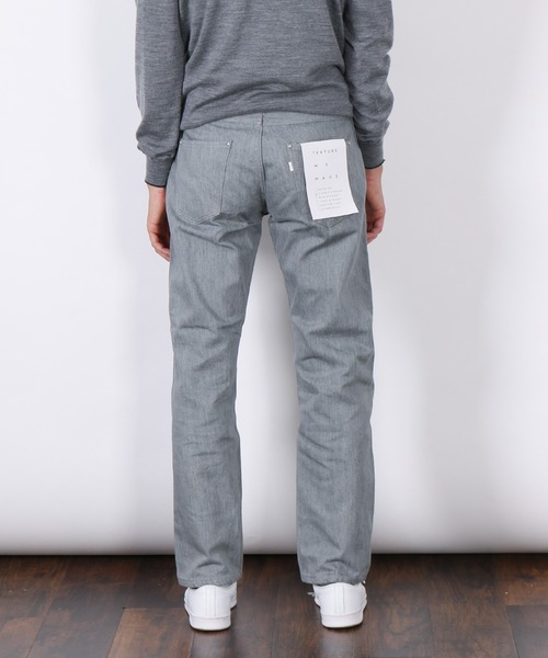 TEXTURE WE MADE（テクスチャーウィーメイド）の「CLASSIC STRAIGHT：クラシックストレート（デニムパンツ・メンズ・ライトグレー・28inch/34inch）」の5枚目の写真