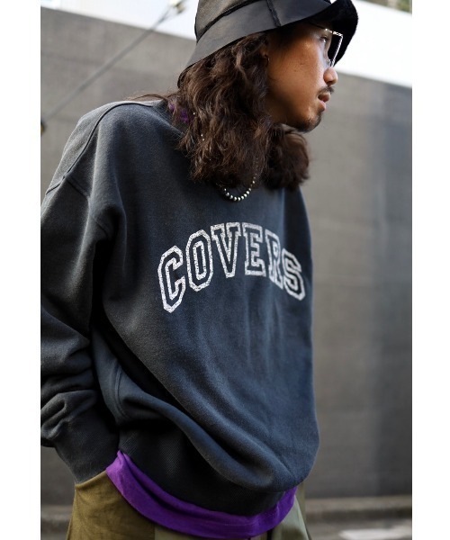BACKLASH(バックラッシュ)の「ISAMUKATAYAMA BACKLASH THE COVERS/バックラッシュ ザ カバーズ/COLLEGE LOGO SWEAT(スウェット・メンズ・ブラック/グリーン・MEDIUM/LARGE)」の1枚目の写真