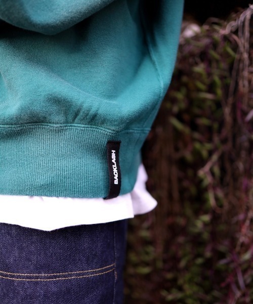 BACKLASH(バックラッシュ)の「ISAMUKATAYAMA BACKLASH THE COVERS/バックラッシュ ザ カバーズ/COLLEGE LOGO SWEAT(スウェット・メンズ・ブラック/グリーン・MEDIUM/LARGE)」の12枚目の写真