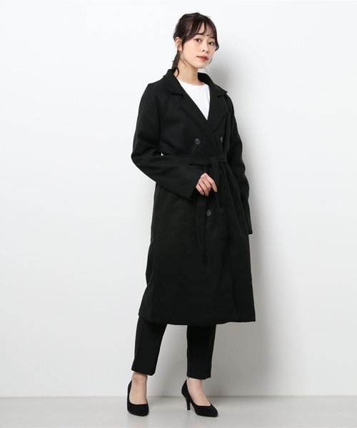 Ritzy（リッツィー）の「大人シルエット  ゆる感　チェスターコート（チェスターコート・レディース・ブラック/ベージュ/ライトベージュ・M/L）」の8枚目の写真