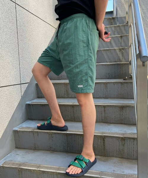 VANS（バンズ）の「【Web限定】VANS/バンズ 水陸両用 ナイロンショーツ/無地 チェッカーフラッグ スイムショーツ/122H1150100（水着・メンズ・ホワイト/ブラック/イエロー/グリーン・S/M/L/XL/XXL）」の4枚目の写真