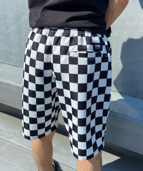 VANS（バンズ）の「【Web限定】VANS/バンズ 水陸両用 ナイロンショーツ/無地 チェッカーフラッグ スイムショーツ/122H1150100（水着・メンズ・ホワイト/ブラック/イエロー/グリーン・S/M/L/XL/XXL）」の14枚目の写真