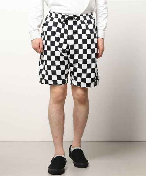 VANS（バンズ）の「【Web限定】VANS/バンズ 水陸両用 ナイロンショーツ/無地 チェッカーフラッグ スイムショーツ/122H1150100（水着・メンズ・ホワイト/ブラック/イエロー/グリーン・S/M/L/XL/XXL）」の9枚目の写真