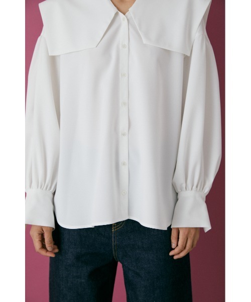 BLACK BY MOUSSY（ブラックバイマウジー）の「big collar shirt 