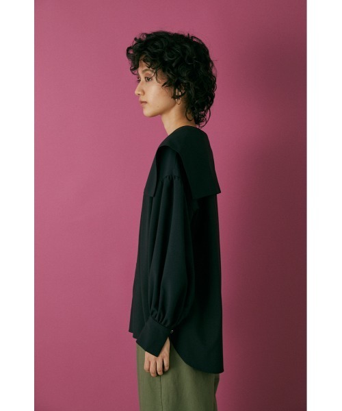 シャツ/ブラウス(長袖/七分) black by moussy big collar shirt BLACK BY MOUSSY（ブラックバイマウジー）の「big collar shirt
